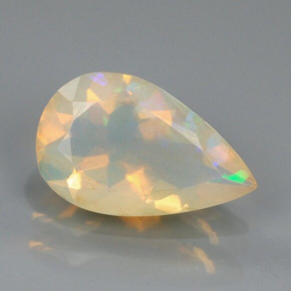 Natural Ethiopian Opal Faceted Gem 1.17carat 11x7mm Pear Cut - Picture 1 of 3